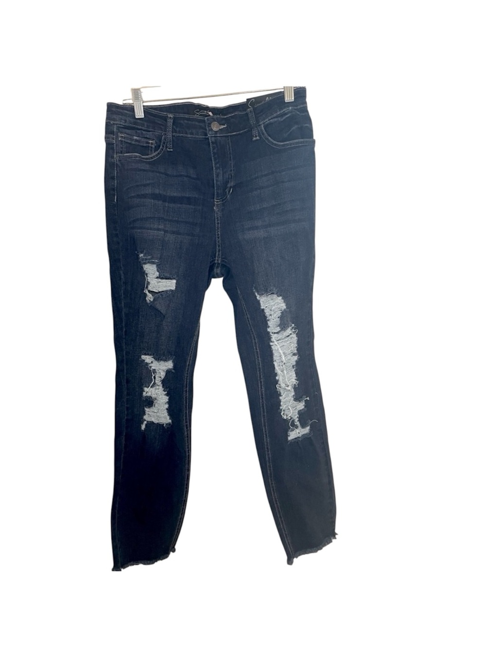 Jeans with dark rinse Size 11 stretchy